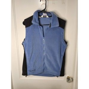 Columbia Women's Blue Sleeveless Fleece‎ Zipper Vest Size M
